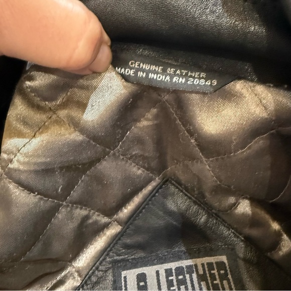 Men’s LA Leather Black Coat Size 2XL Mid Length Excellent Condition - Picture 7 of 13